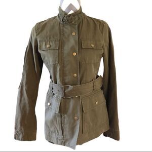 Banana Republic XS Green Belted Jacket With 4 Pockets